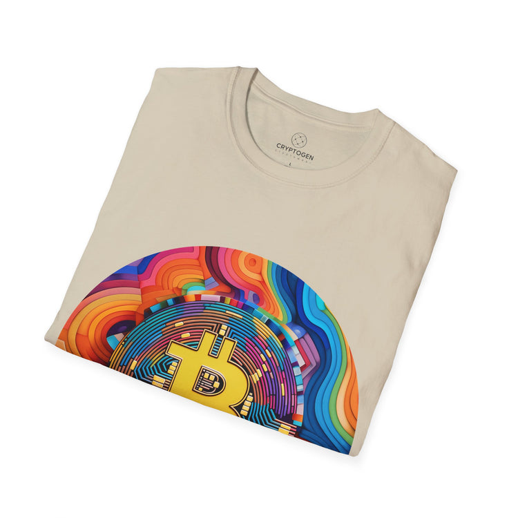Bitcoin Hippie Badge T-shirt
