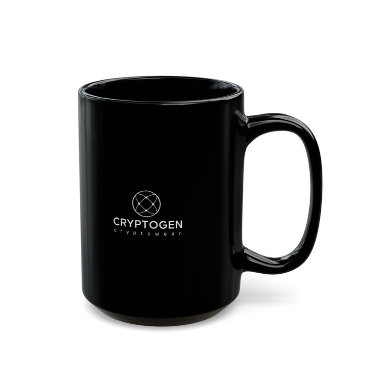 Bitcoin to the Moon Black Mug