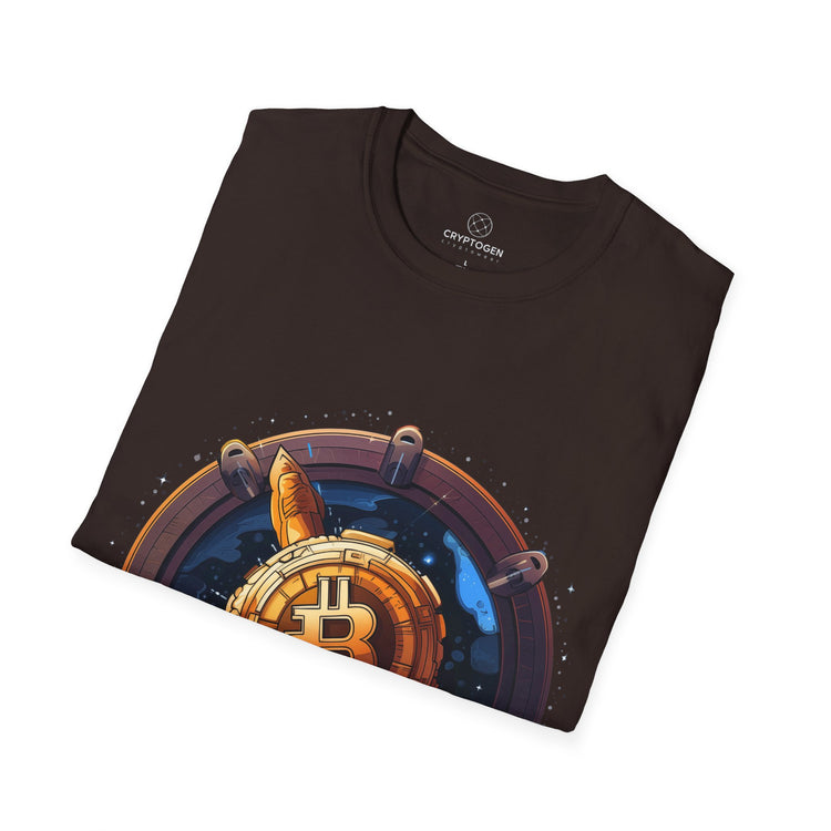Bitcoin Rocket Badge T-shirt