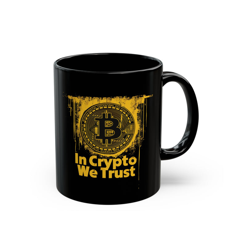 In Crypto We Trust Black Mug