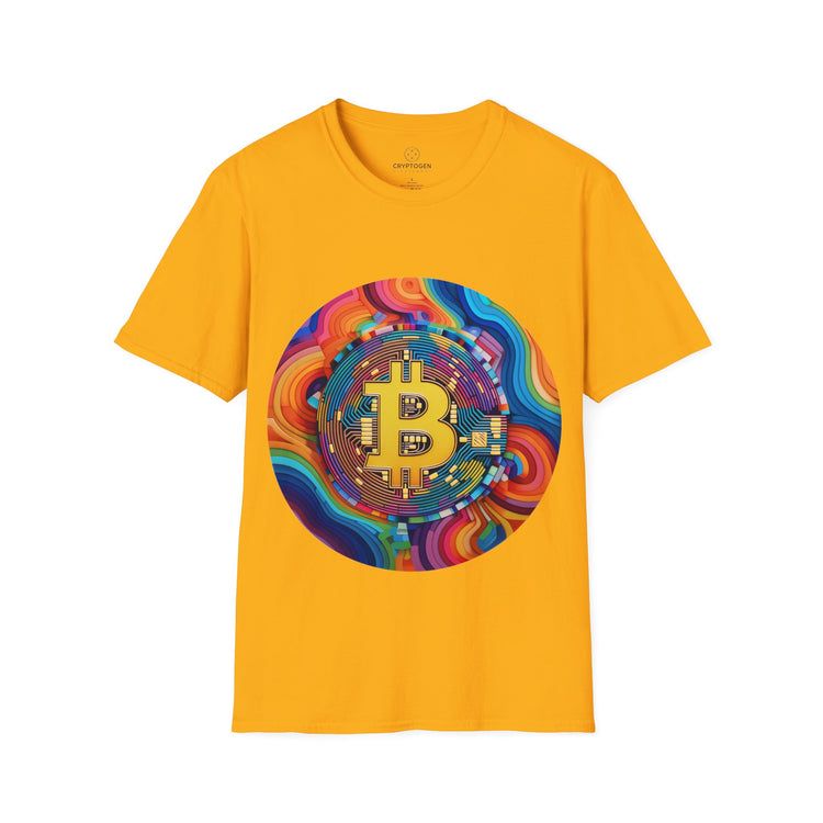 Bitcoin Hippie Badge T-shirt