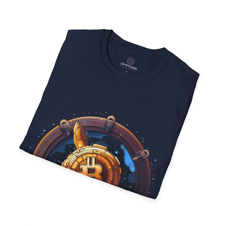 Bitcoin Rocket Badge T-shirt