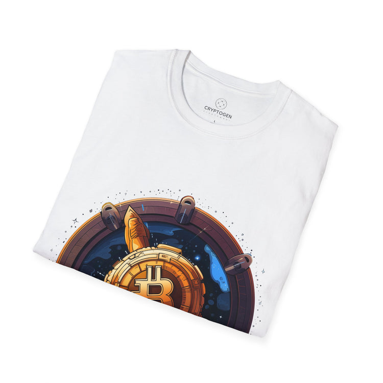 Bitcoin Rocket Badge T-shirt