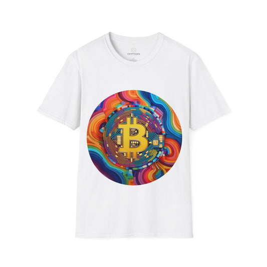 Bitcoin Hippie Badge T-shirt