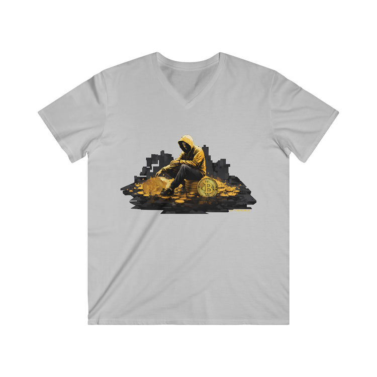 Bitcoin Nomad V-Neck T-shirt