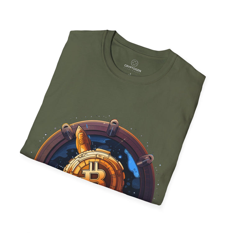 Bitcoin Rocket Badge T-shirt