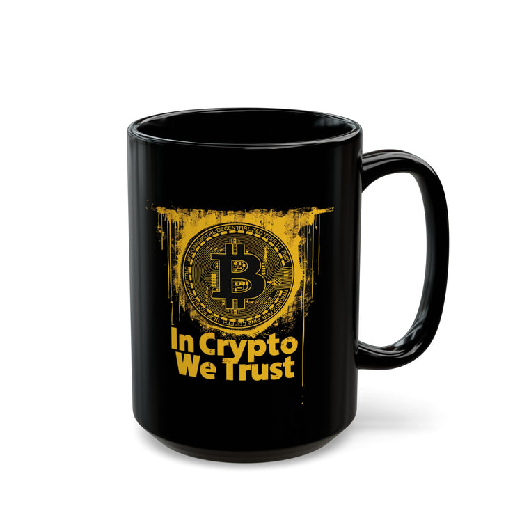 In Crypto We Trust Black Mug