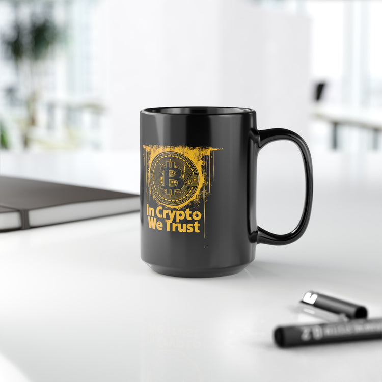 In Crypto We Trust Black Mug