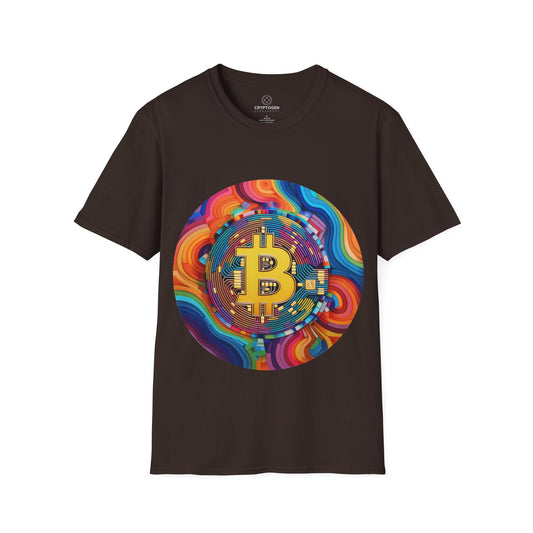 Bitcoin Hippie Badge T-shirt