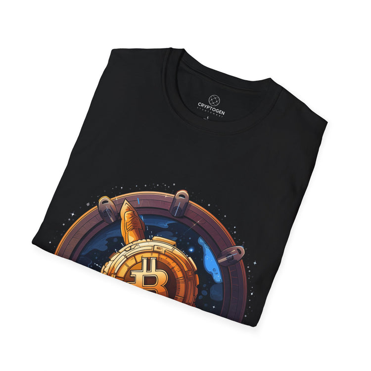Bitcoin Rocket Badge T-shirt