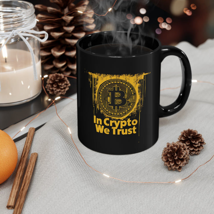 In Crypto We Trust Black Mug