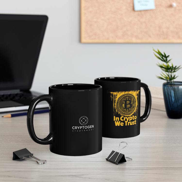 In Crypto We Trust Black Mug