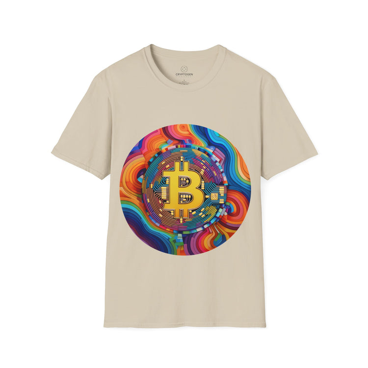 Bitcoin Hippie Badge T-shirt