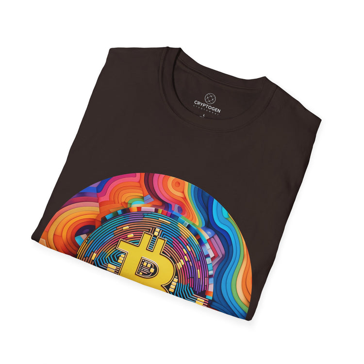 Bitcoin Hippie Badge T-shirt