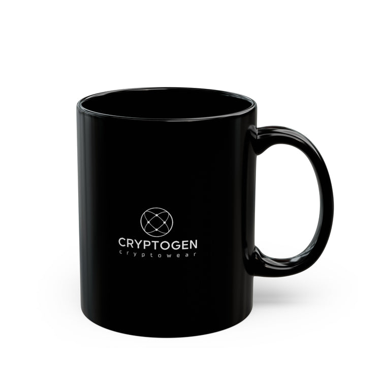 Bitcoin to the Moon Black Mug